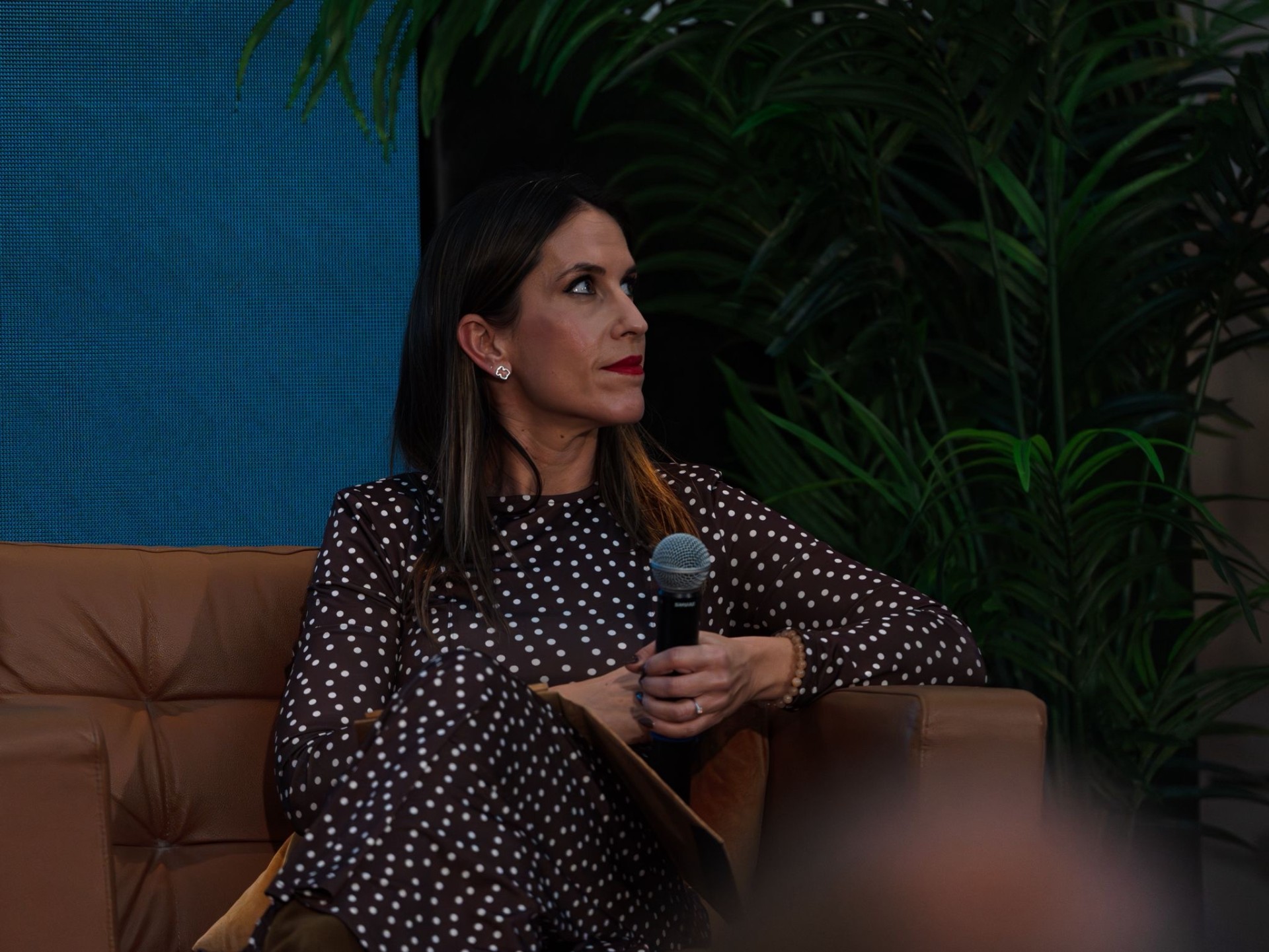 Moderating a fireside conversation